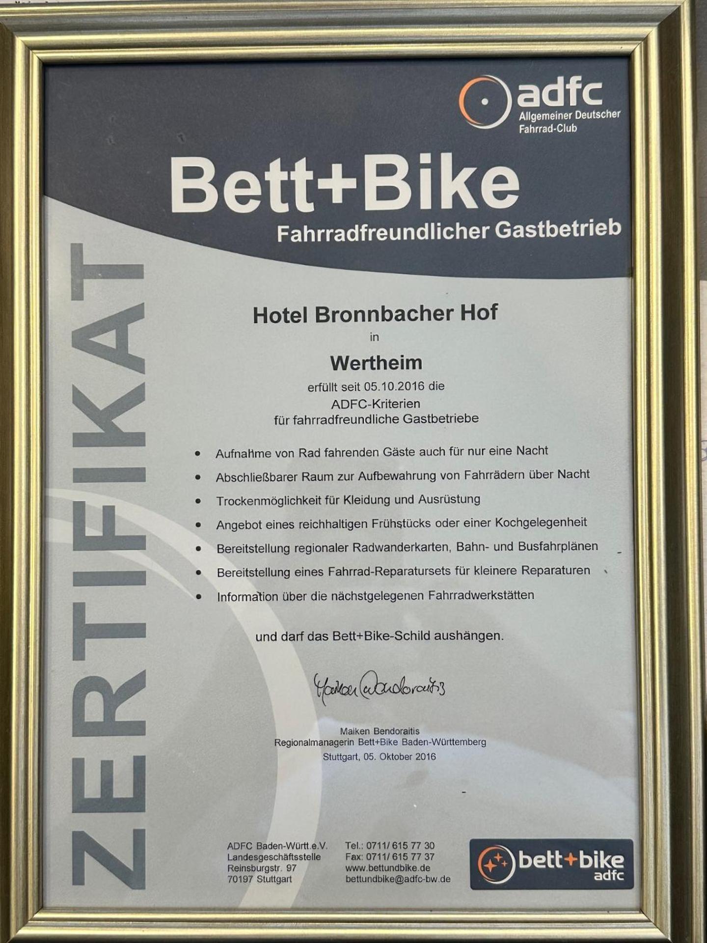 Hotel Bronnbacher Hof Wertheim Extérieur photo